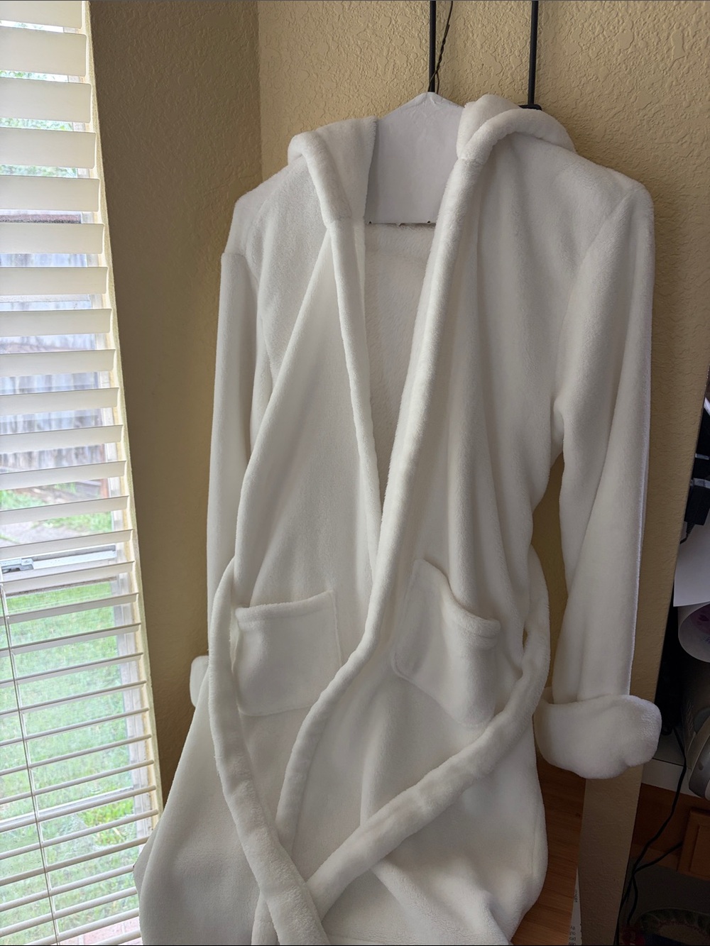 GAP Kids Plush Sleep Hoodie in White